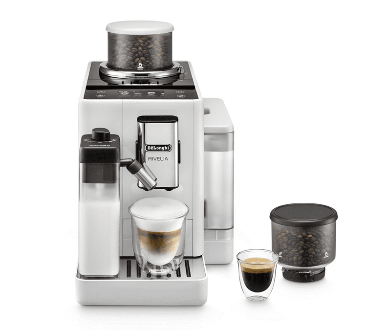 Machine à café DELONGHI Rivelia FEB4455.W Blanc arctique Latte